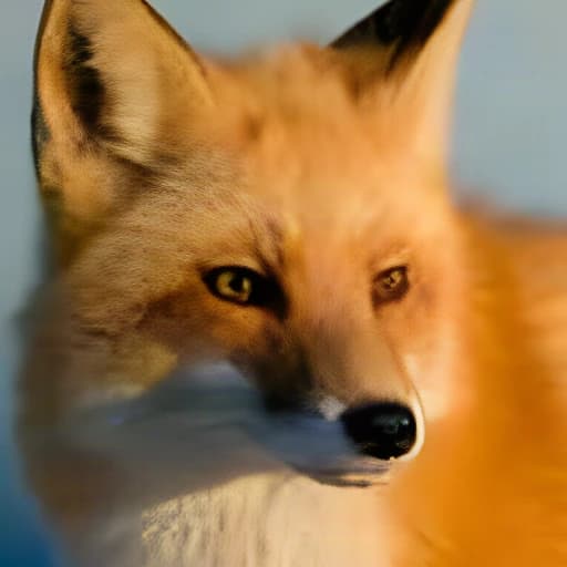 Matching crop from the actual 4× fox output
